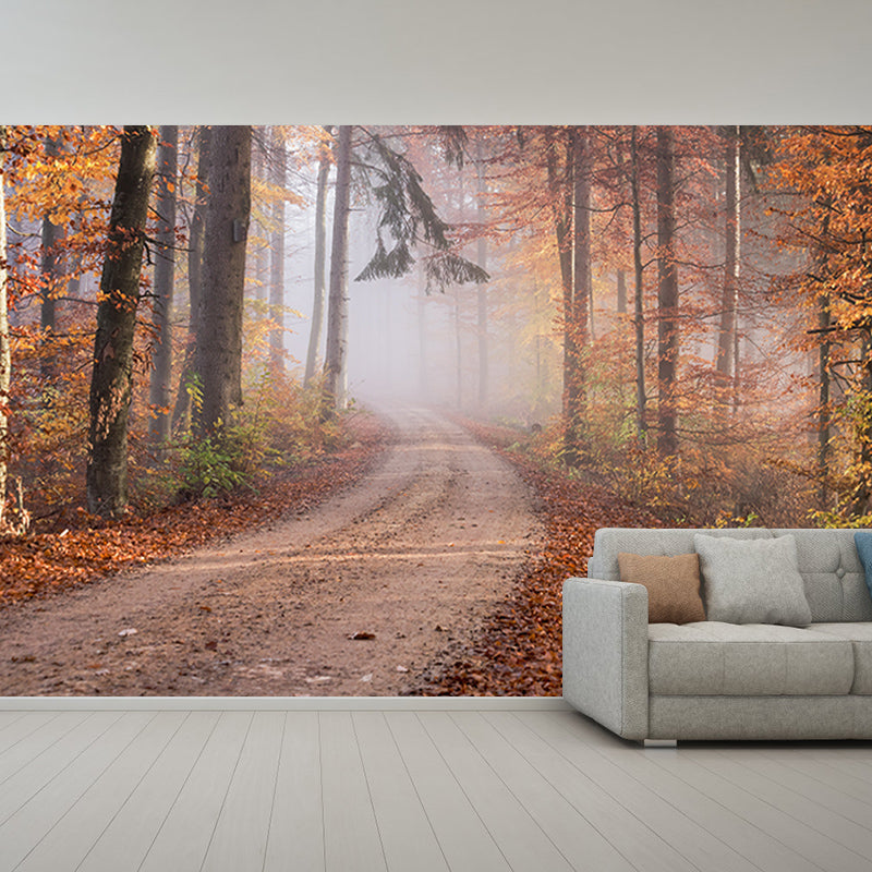 Autumn Forest Mural Wallpaper Washable Wall Decor for Bedroom Living Room