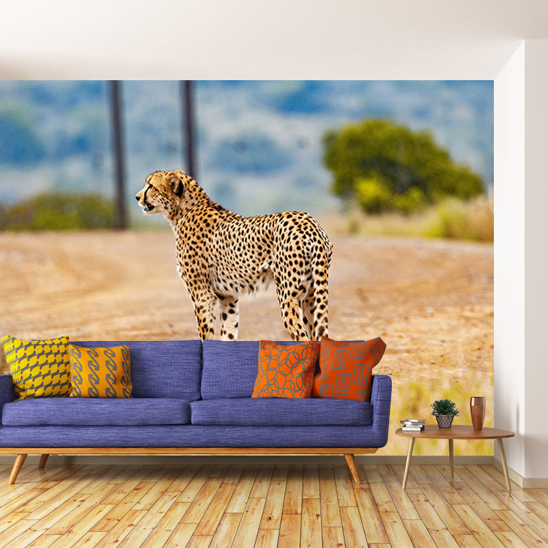 Cheetah Wall Art Decor for Bedroom Living Room Home Decoration, Waterproofing