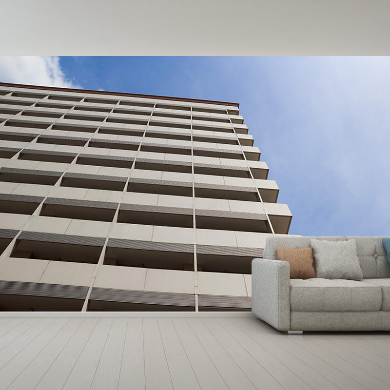 Contemporary Building Mural Wallpaper Waterproofing Wall Covering for Sitting Room