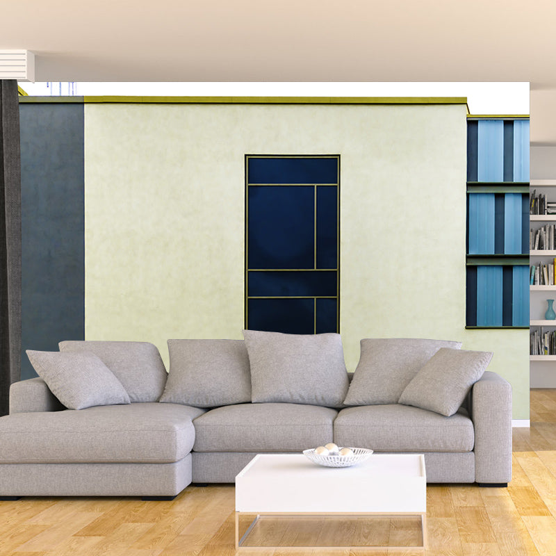 Contemporary Building Mural Wallpaper Waterproofing Wall Covering for Sitting Room