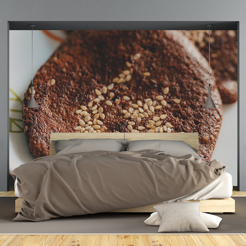 Delicious Dessert Mural Wallpaper Contemporary Wall Covering for Cake Shop