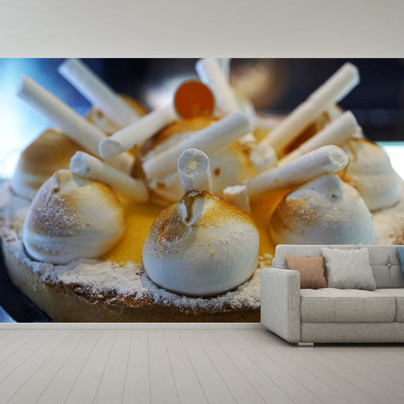 Cake Delicious Dessert Stain Resistant Cake Shop Wall Covering, Personalised Size