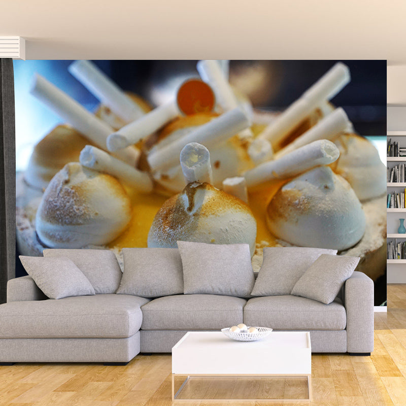 Cake Delicious Dessert Stain Resistant Cake Shop Wall Covering, Personalised Size