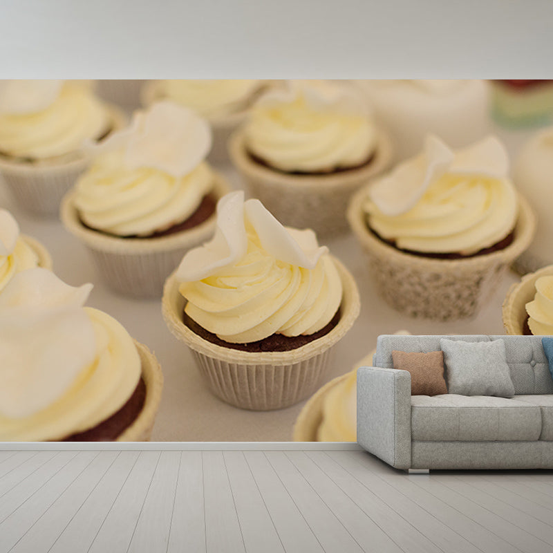 Cake Delicious Dessert Stain Resistant Cake Shop Wall Covering, Personalised Size