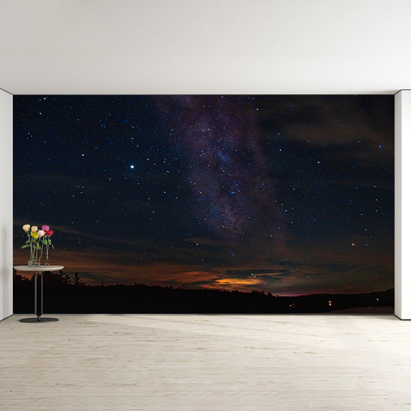 Outer Space Wallpaper Mural for Sleeping Room Water Resistant, Made to Measure