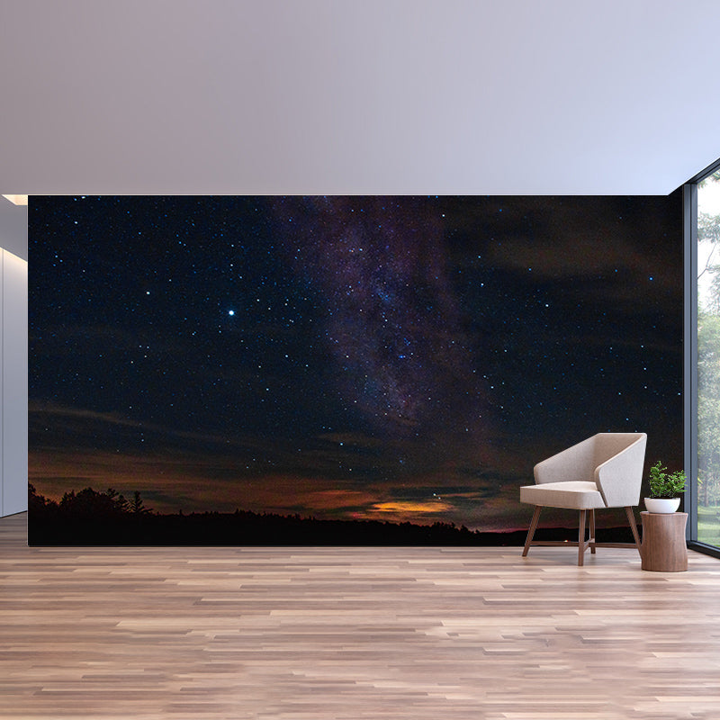 Outer Space Wallpaper Mural for Sleeping Room Water Resistant, Made to Measure