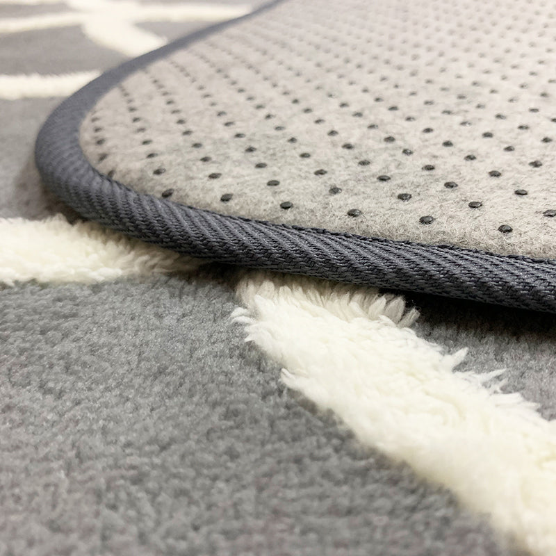 Witte woonkamer vloerkleed grafisch patroon polyester gebied tapijt antislip wasbaar tapijt