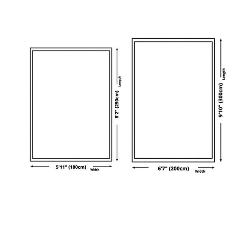 Modern Watercolor PVC Carpet Area Rug Washable Living Room Carpet with Non-SlipBacking