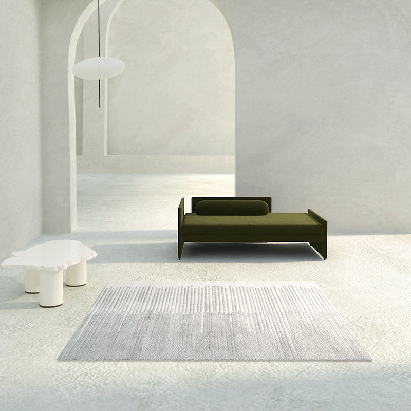 Contemporary Indoor Carpet Contrast Panel Casual PVC Rug StainResistant Washable Area Carpet