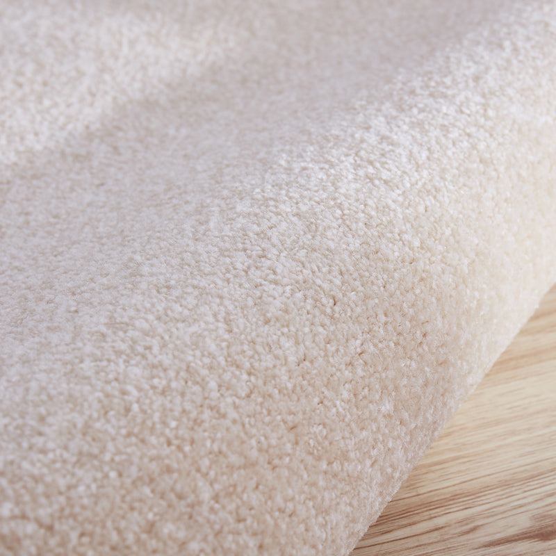 Round Plain Shag Rug Classical Indoor Carpet Non-Slip Backing Carpet for Home Decoration