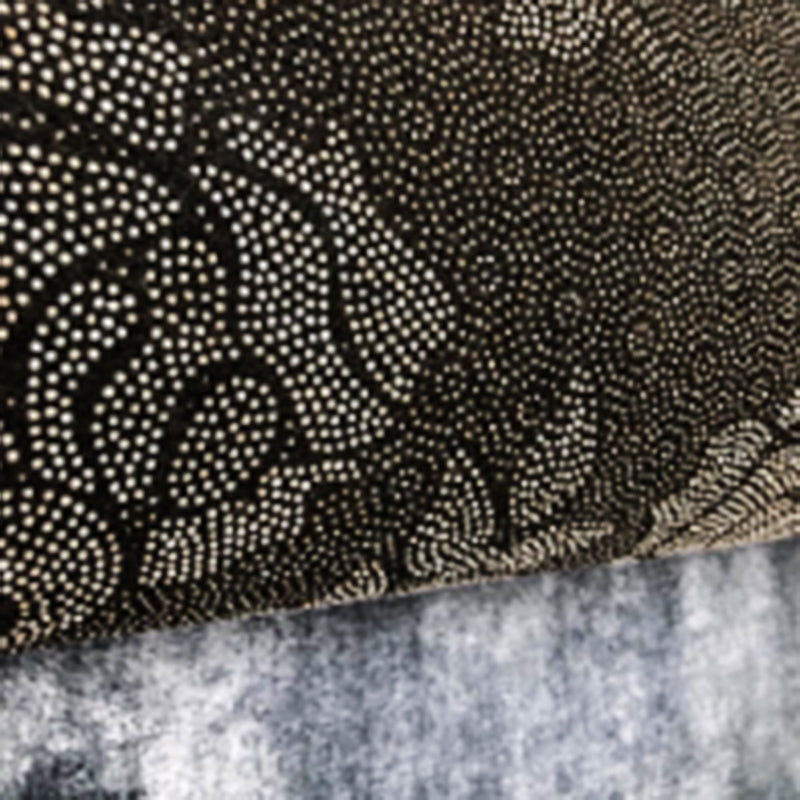 Navy Modern Area Carpet Geometric Pattern Polyester Area Rug Non-Slip Backing Rug for Living Room