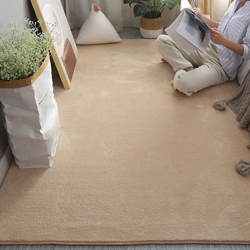 Tapis de tapis de shag nature décontracté tapis de zone de polyester
