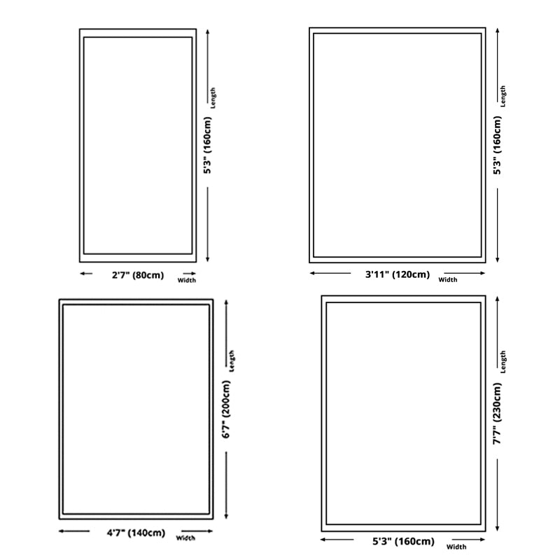 Grey Modern Area Rug Geometric Pattern Polyester Area Carpet Non-Slip Wahable Rug for Home Decor