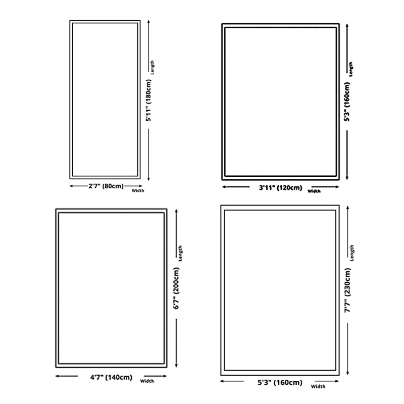 Yellow Geometric Print Area Rug Modern Polyester Area Carpet Non-Slip Backing Rug for Living Room