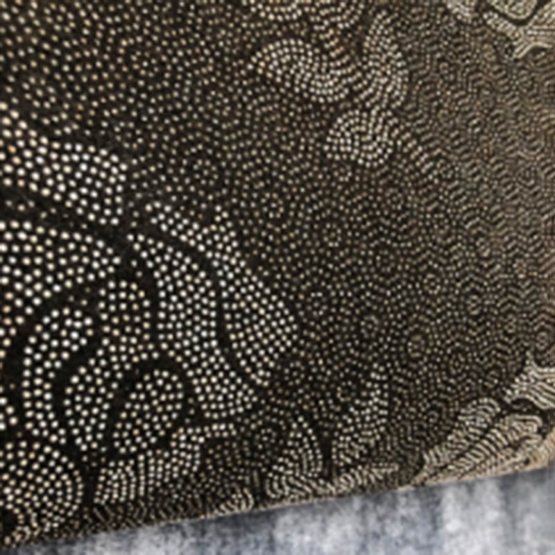 Yellow Geometric Print Area Rug Modern Polyester Area Carpet Non-Slip Backing Rug for Living Room