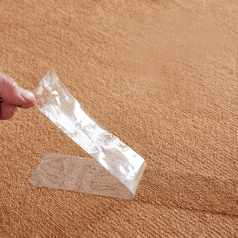 Simplicity Solid Shag Carpet Polyester Area Rug Non-Slip Backing Indoor Carpet for Living Room