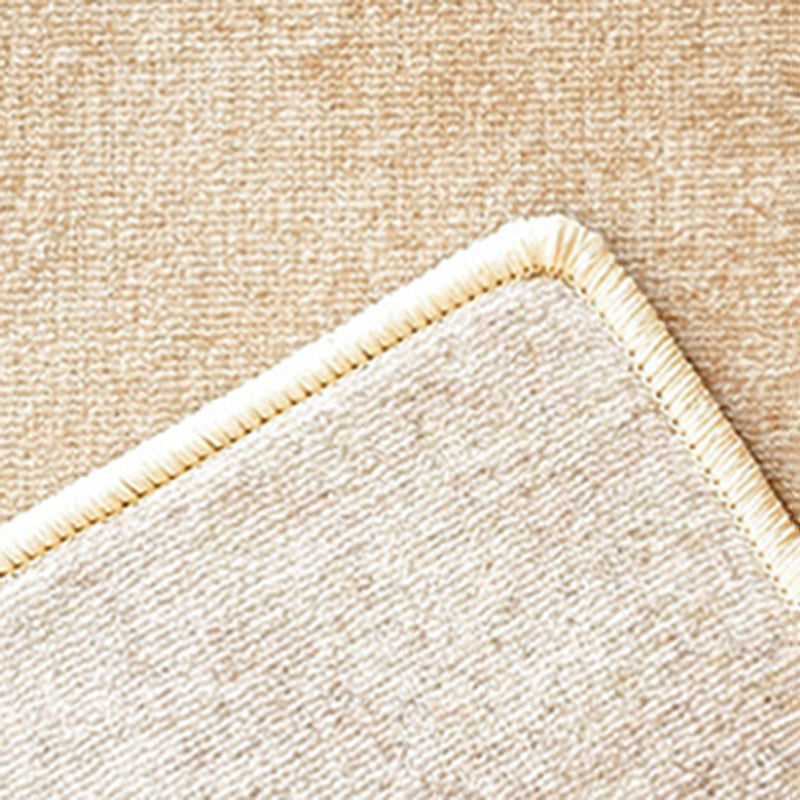 Brown Modern Area Rug Geometric Pattern Polyester Area Carpet Stain Resistant Rug for Living Room