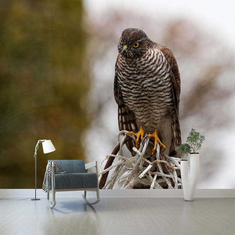 Modern Wild Animal Mural Wallpaper Moisture Resistant Living Room Wall Covering