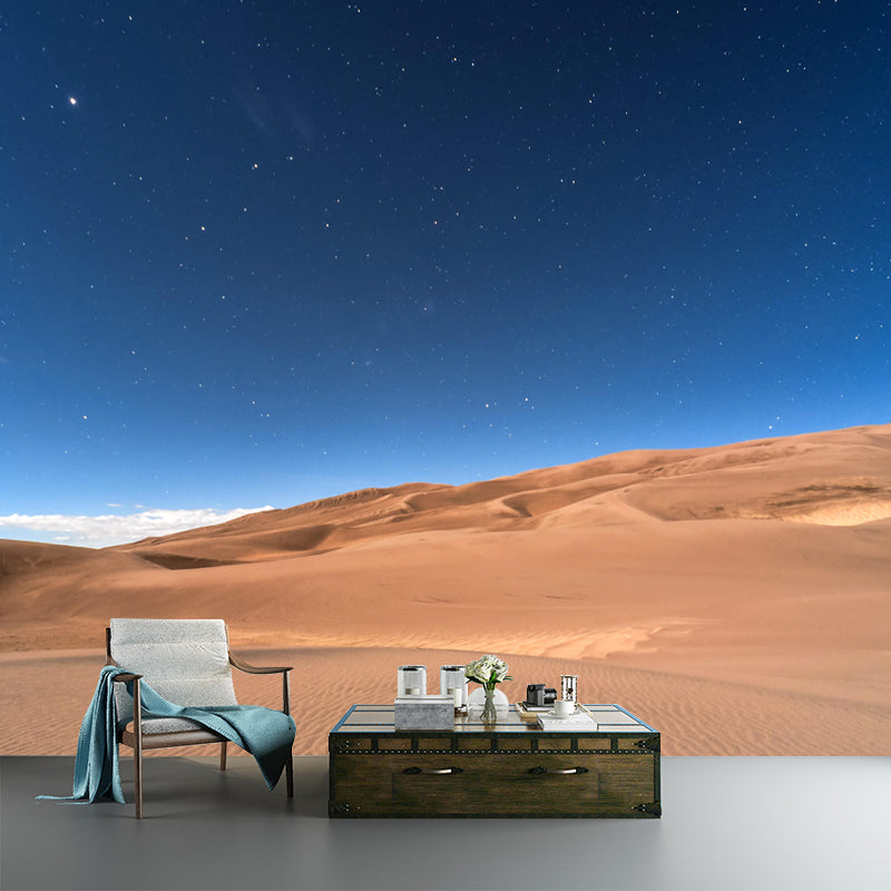 Customized Barren Desert Mural Photography Environment Friendly for Sleeping Room