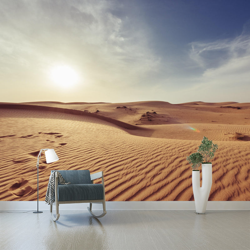 Customized Barren Desert Mural Photography Environment Friendly for Sleeping Room