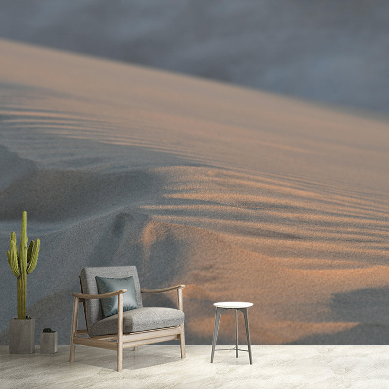 Huge Desert Landscapes Mural Mildew Resistant Wallpaper for Living Room