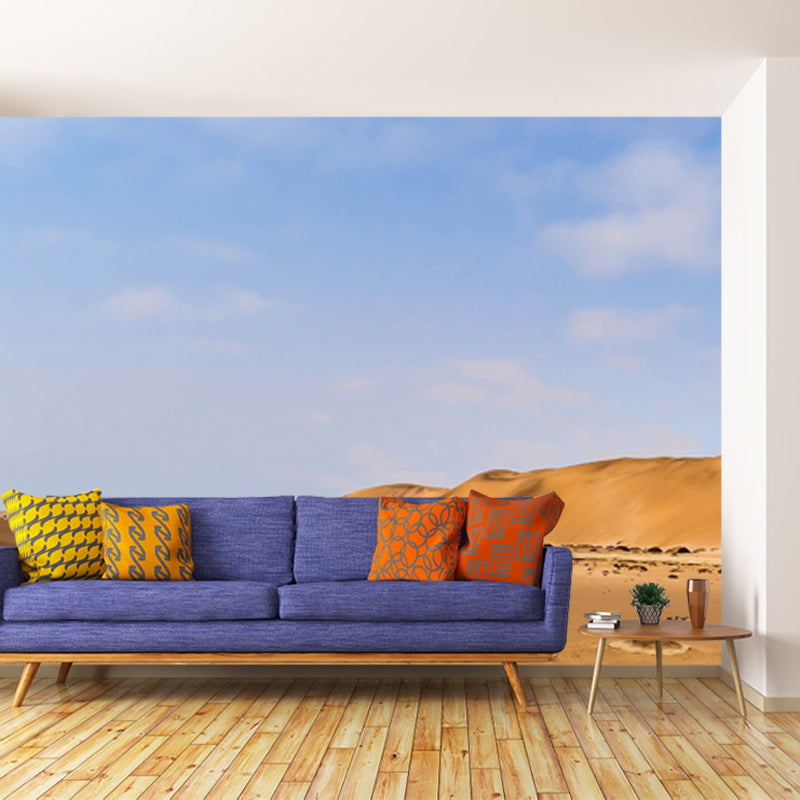 Modern Desert Landscapes Mural Mildew Resistant Wallpaper for Reading Room