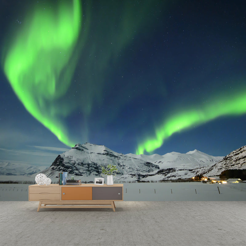 Contemporary Aurora Mural Wall Paper Home Decorations for Kitchen Living Room