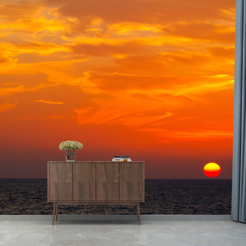 Customized Fire Cloud Wall Covering Mildew Resistant for Sleeping Room