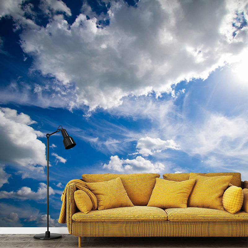 Beautiful Sky and Cloud Mural Wallpaper Home Decorations for Kitchen Living Room