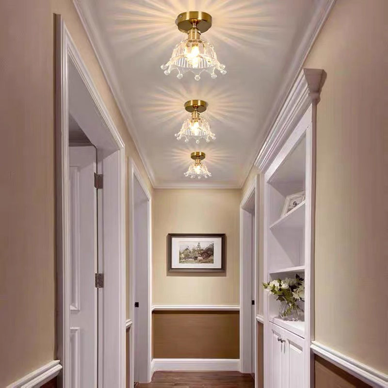 Crown Flush Mount Ceiling Light Fixture Modern Flush Mount Ceiling Light for Aisle