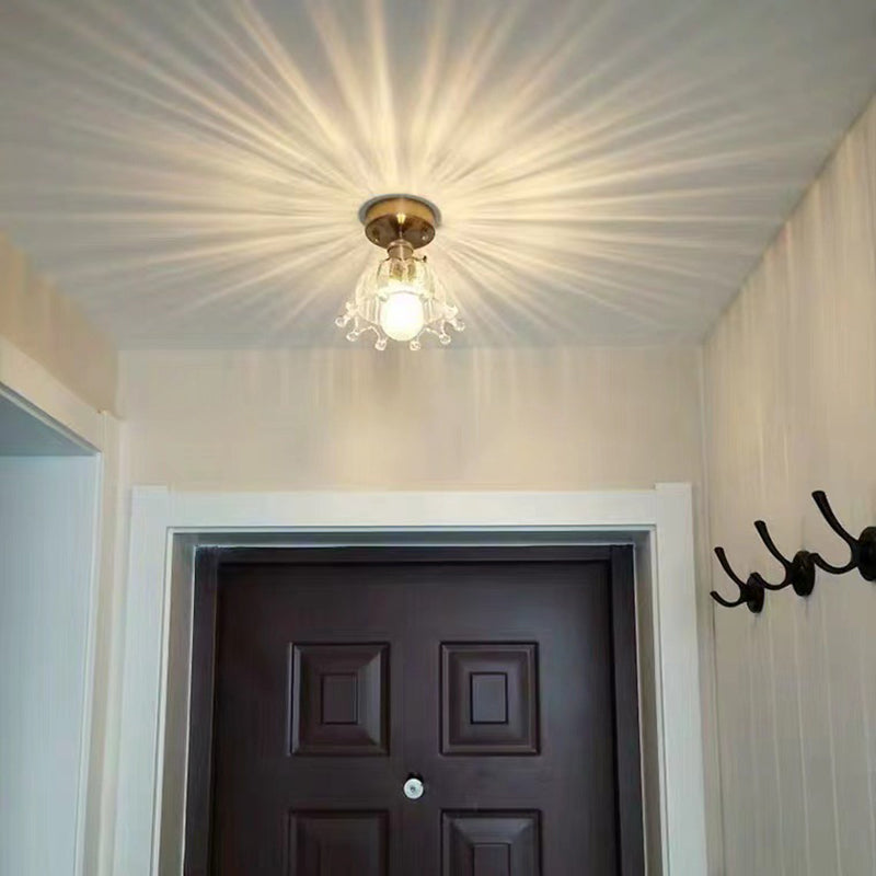 Crown Flush Mount Ceiling Light Fixture Modern Flush Mount Ceiling Light for Aisle