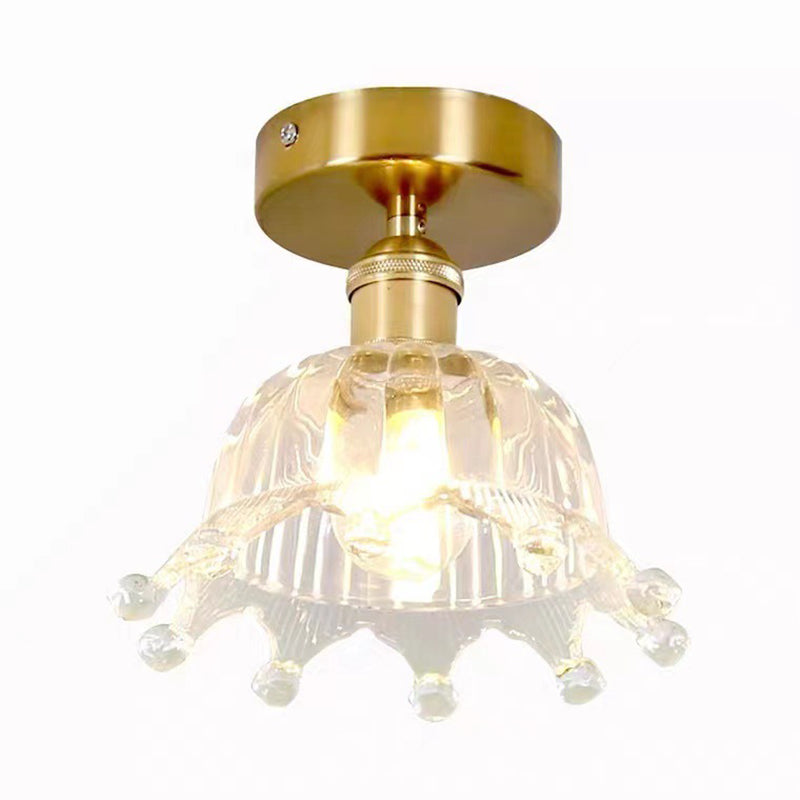 Crown Flush Mount Ceiling Light Fixture Modern Flush Mount Ceiling Light for Aisle
