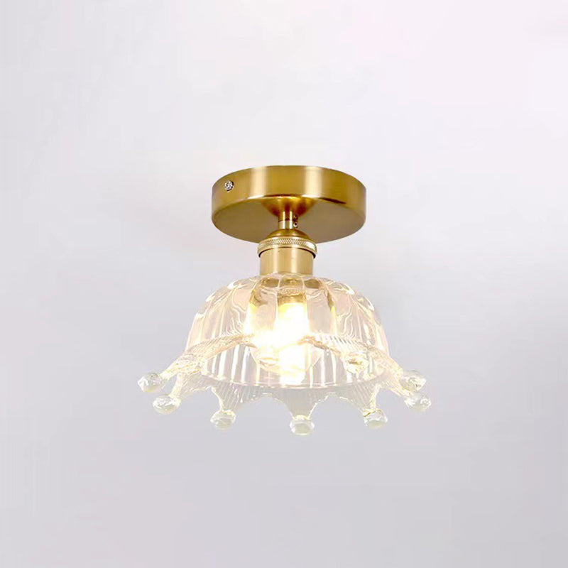 Crown Flush Mount Ceiling Light Fixture Modern Flush Mount Ceiling Light for Aisle