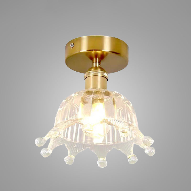 Crown Flush Mount Ceiling Light Fixture Modern Flush Mount Ceiling Light for Aisle