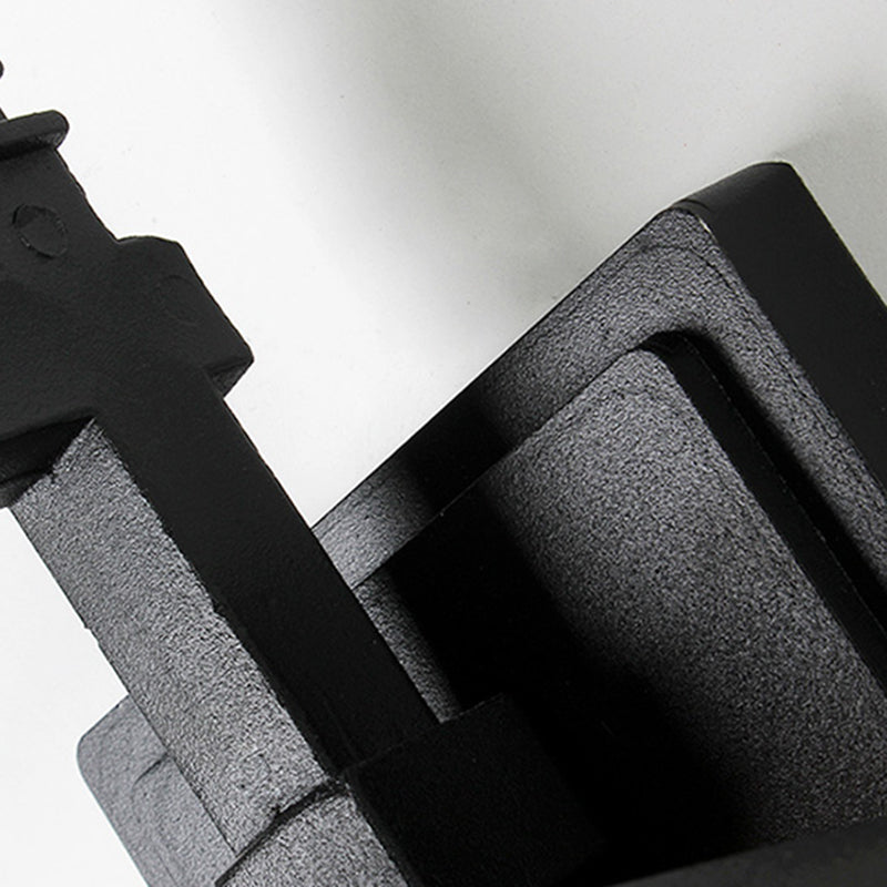 Squared Glass Wall Mount Lamp 1-Light Vintage Wall Lighting Fixture for Balcony