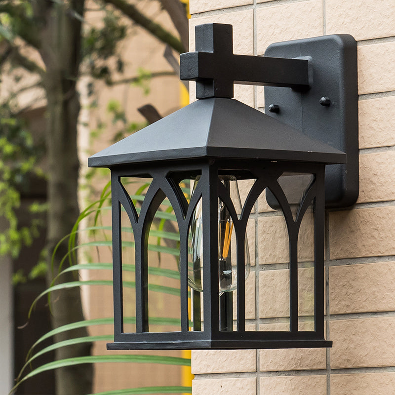 Aluminum Alloy Wall Lamp Sconce Industrial Outdoor Squared Sconce Light Fixture