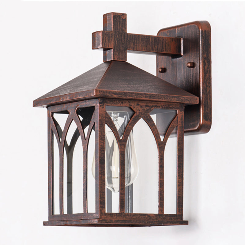 Aluminum Alloy Wall Lamp Sconce Industrial Outdoor Squared Sconce Light Fixture