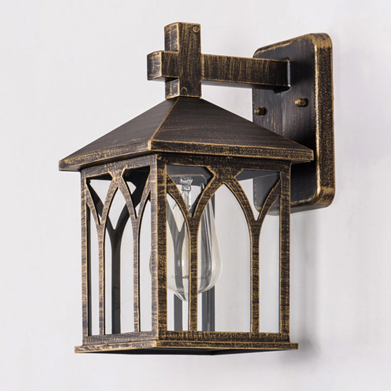 Aluminum Alloy Wall Lamp Sconce Industrial Outdoor Squared Sconce Light Fixture