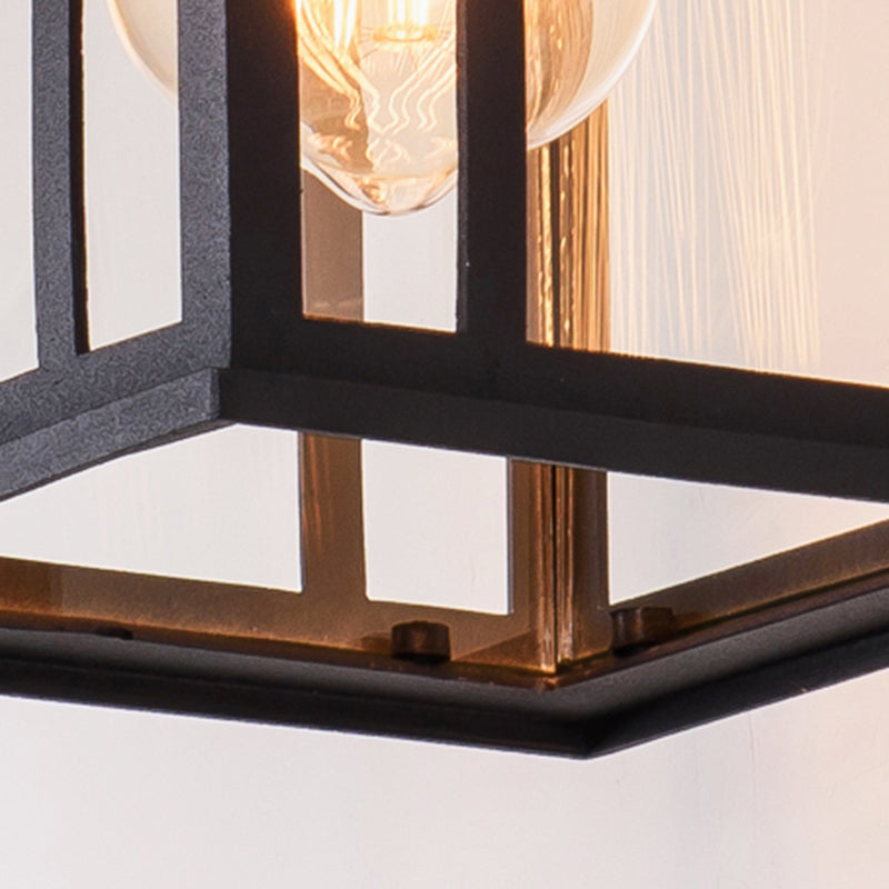 Aluminum Alloy Wall Lamp Sconce Industrial Outdoor Squared Sconce Light Fixture