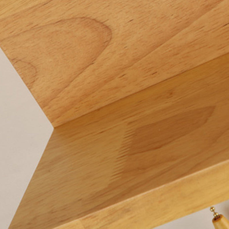 Glass Log Color Wall Lamp in Modern Concise Style Wooden Rectangular Wall Light without Decorations