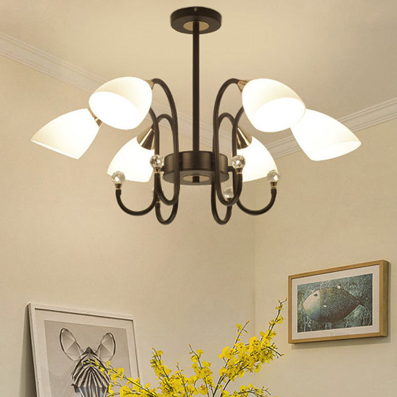 Accesorios de iluminación de lámpara de araña de spray de estilo moderno kit de luz colgante de múltiples cabezas