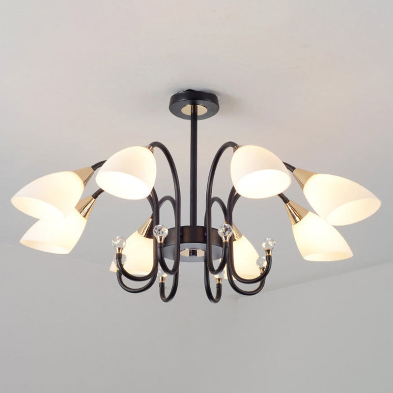 Accesorios de iluminación de lámpara de araña de spray de estilo moderno kit de luz colgante de múltiples cabezas