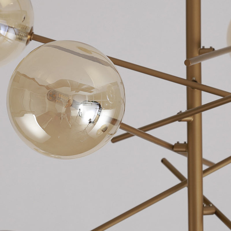 Sphere Chandelier Ceiling Pendant Light Modern Style Metal 6 Light Chandelier Lights