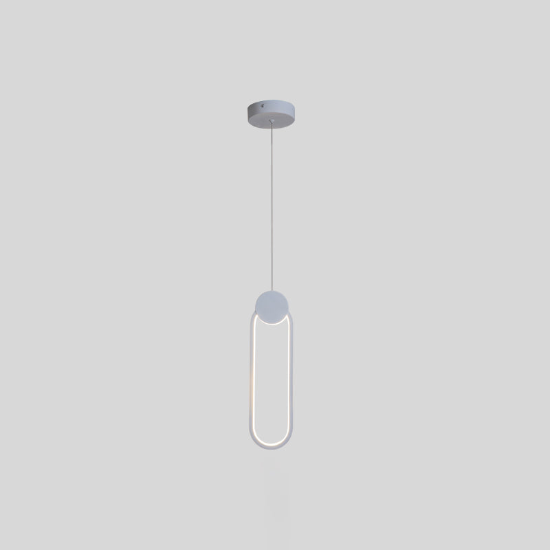 Modern Simplicity LED Indoor Hanging Lamp Aluminium Linear Pendant Light with Silicone Shade