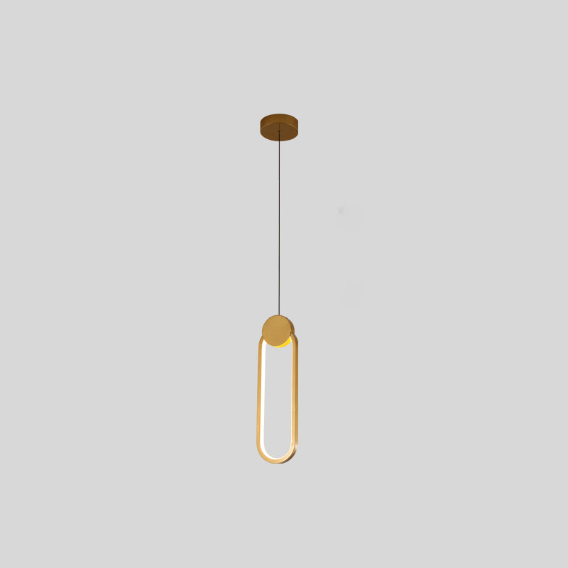 Modern Simplicity LED Indoor Hanging Lamp Aluminium Linear Pendant Light with Silicone Shade