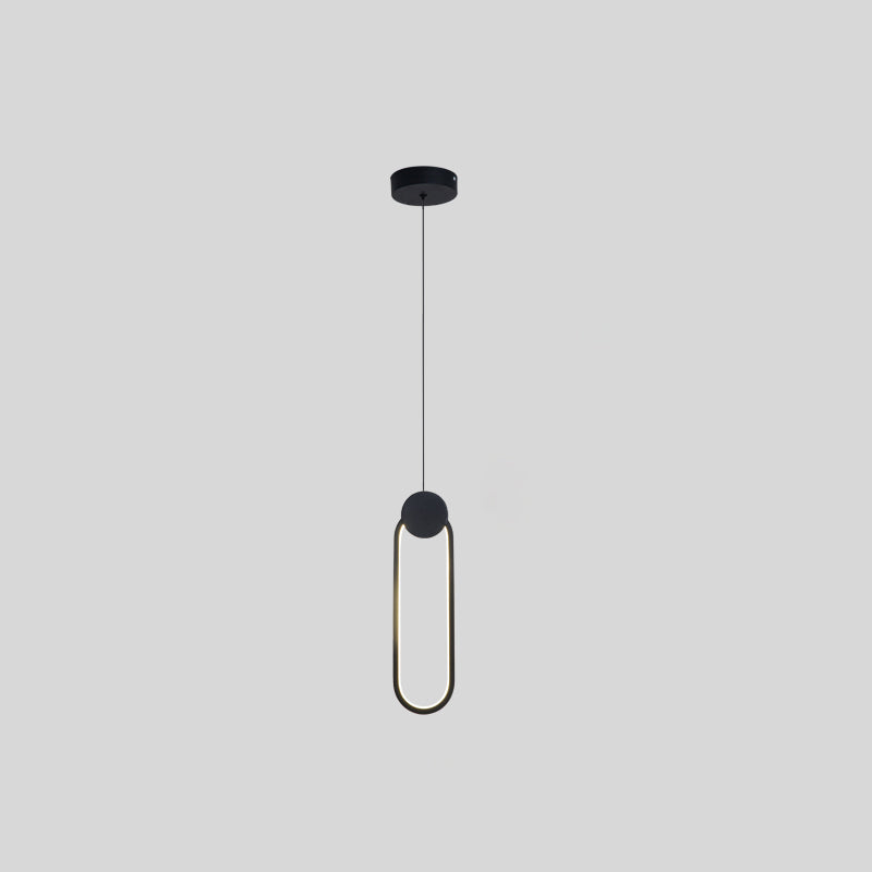 Modern Simplicity LED Indoor Hanging Lamp Aluminium Linear Pendant Light with Silicone Shade
