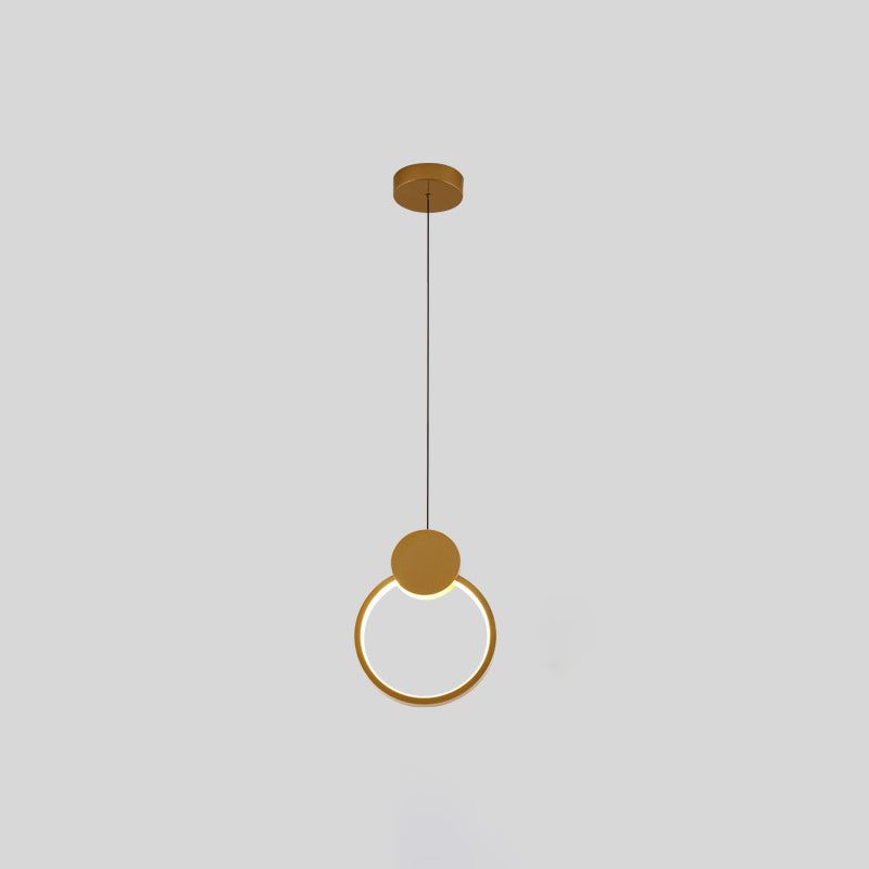 Modern Simplicity LED Indoor Hanging Lamp Aluminium Linear Pendant Light with Silicone Shade