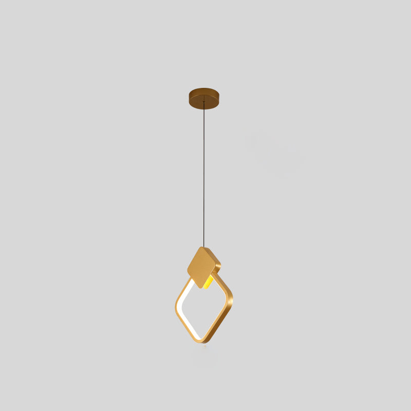 Modern Simplicity LED Indoor Hanging Lamp Aluminium Linear Pendant Light with Silicone Shade