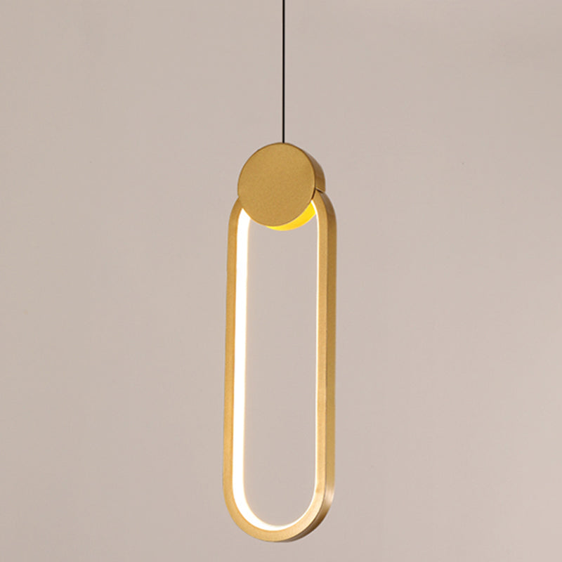Modern Simplicity LED Indoor Hanging Lamp Aluminium Linear Pendant Light with Silicone Shade