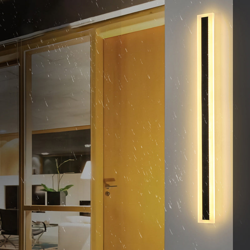 Rechthoek wandlicht moderne stijl led indoor buiten lijn vorm wandlamp armatuur